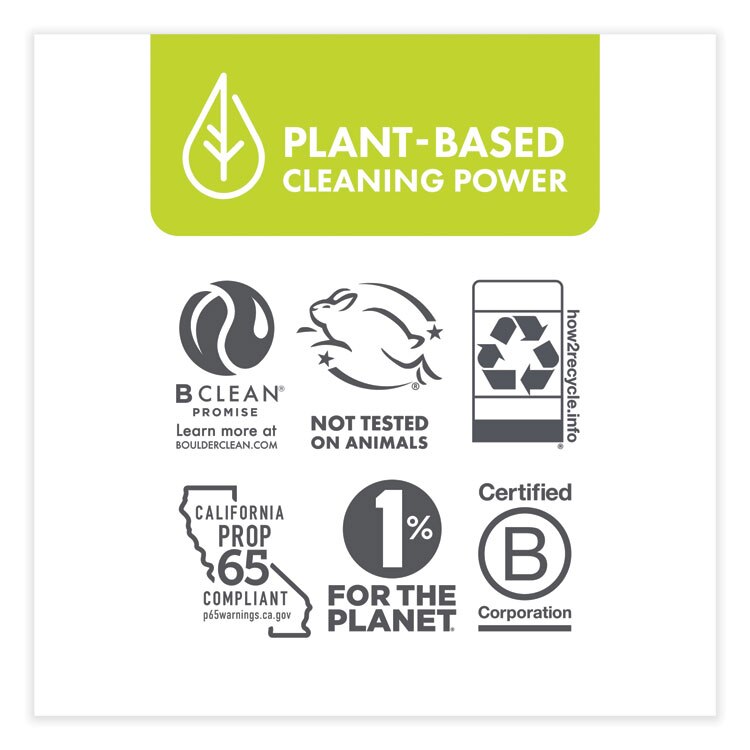 Boulder Clean Laundry Detergent Sheets, Free and Clear, 40/Pack, 12