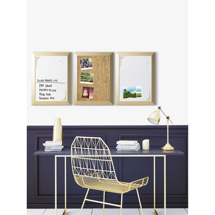 MasterVision® Positive Flow Metallic Gold Message Board Set, 18