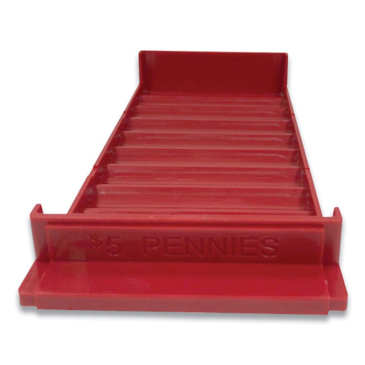 CONTROLTEK® Stackable Plastic Coin Tray, Pennies, 10 Compartments ...
