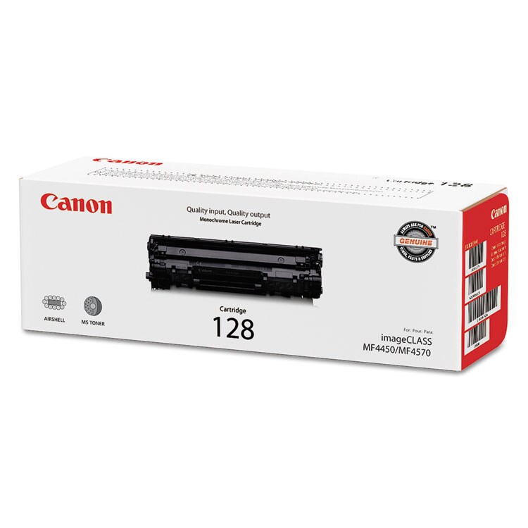 3500B001 (128) Toner, 2,100 Page-Yield, Black