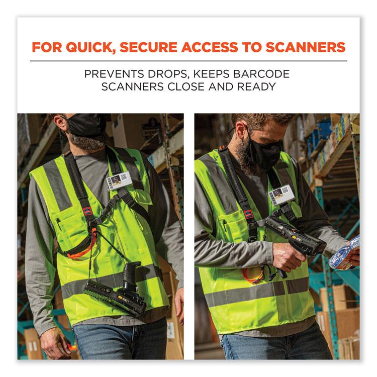 Squids 3138 Padded Barcode Scanner Lanyard Harness, 27