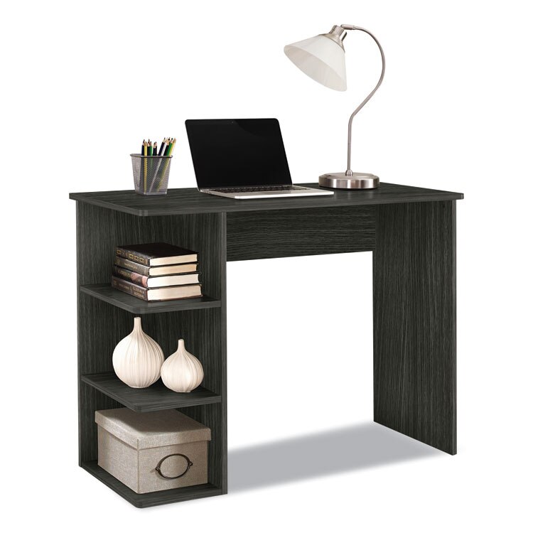 Easy 2 Go Student Desk with Bookcase, 40 x 19 x 30, Gray at OSI