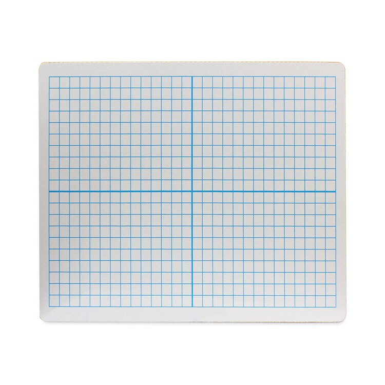 Flipside Graphing Two-Sided Dry Erase Board, 12 x 9, XY Axis Front