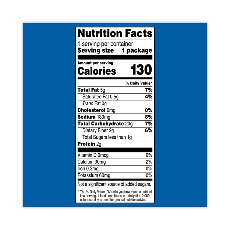 Reduced Fat Cool Ranch Tortilla Chips, 1 oz Bag, 72 Bags/Carton, Ships in 1-3 Business Days Reduced Fat Cool Ranch Tortilla Chips, 1 oz Bag, 72 Bags/Carton, Ships in 1-3 Business Days