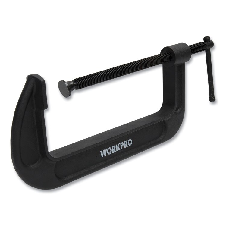 Workpro® Steel CClamp, 8" Capacity, Black at OSI