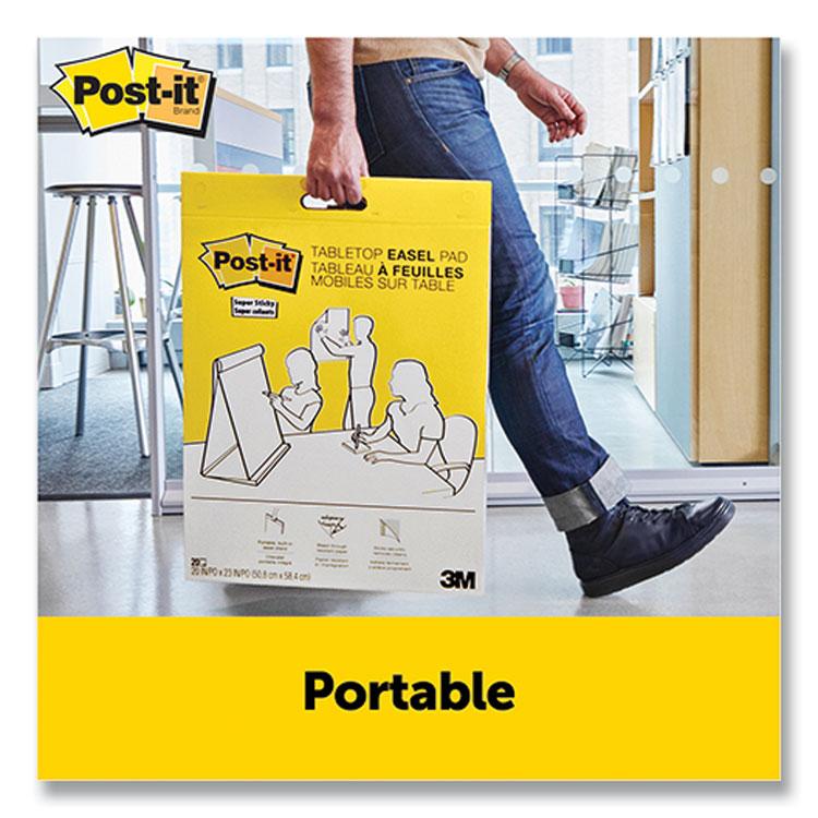 Postit® Easel Pads Super Sticky SelfStick Tabletop Easel Pad, 20 x 23