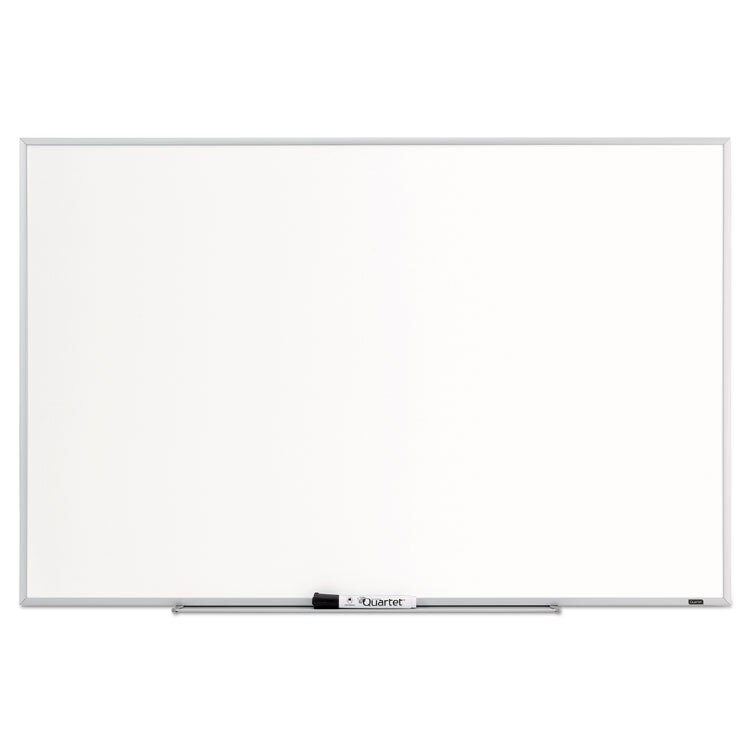 Quartet® Dry Erase Board, Melamine Surface, 36 x 24, Silver Aluminum