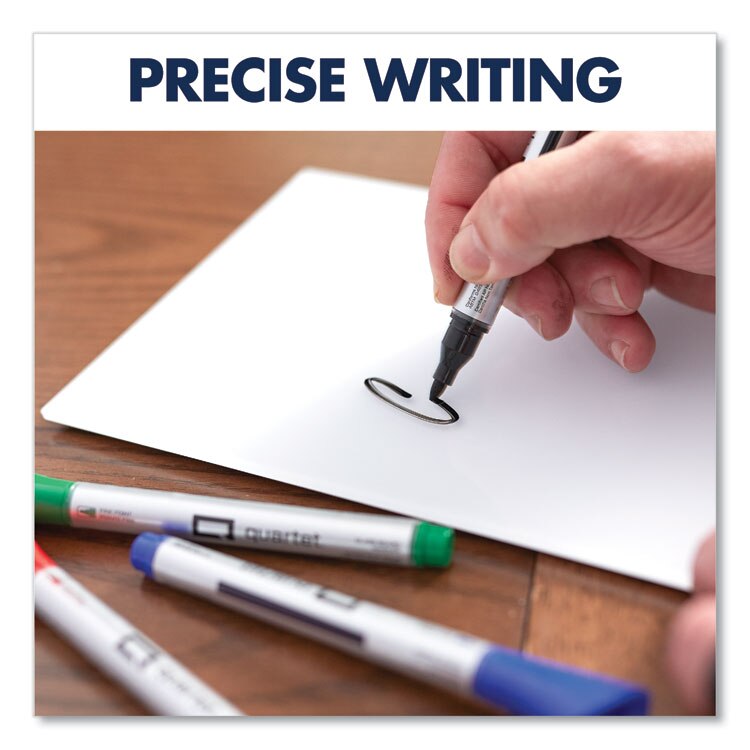 Quartet® Premium Glass Board Dry Erase Marker, Fine Bullet Tip, Assorted Colors, 4/Pack at OSI