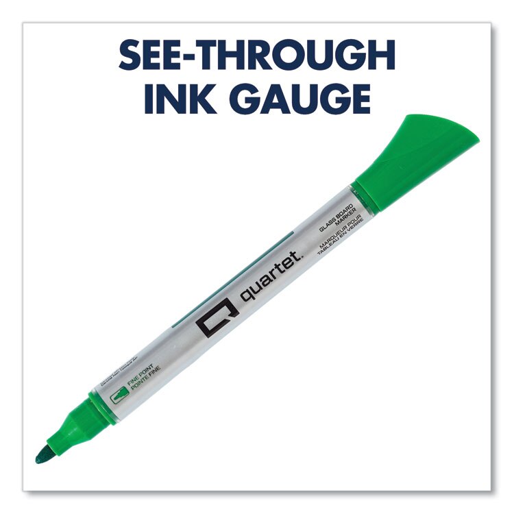 Quartet® Premium Glass Board Dry Erase Marker, Fine Bullet Tip
