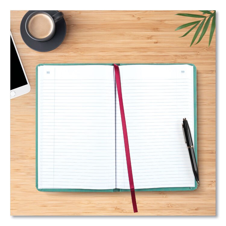 National® Tuff Series Record Book, Green Cover, 12 x 7.5 Sheets, 150