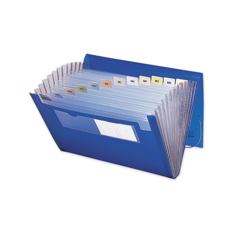 Smead® Expanding File with Color Tab Inserts, 12 Sections, Letter Size