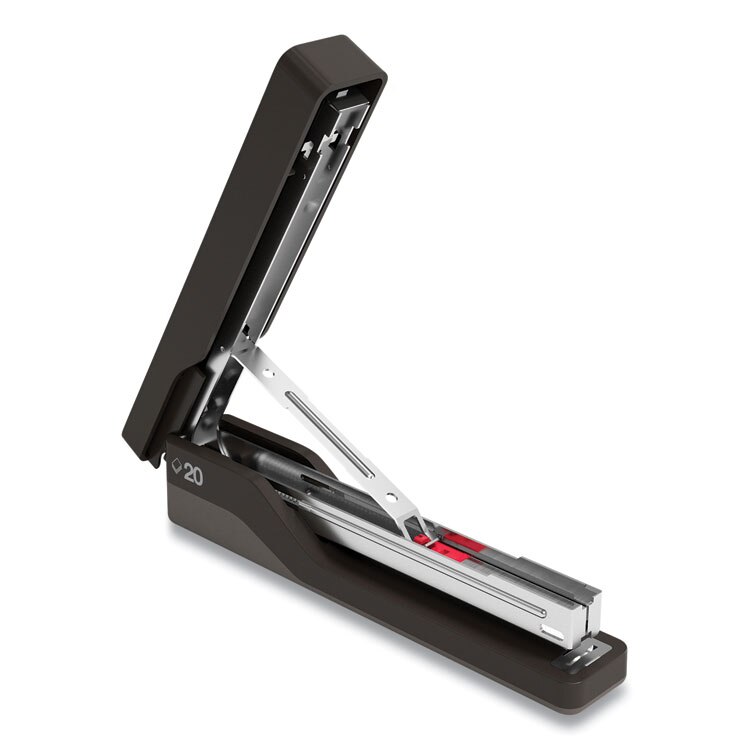 TRU RED™ Desktop Plastic Full Strip Stapler, 20-Sheet Capacity, Black ...