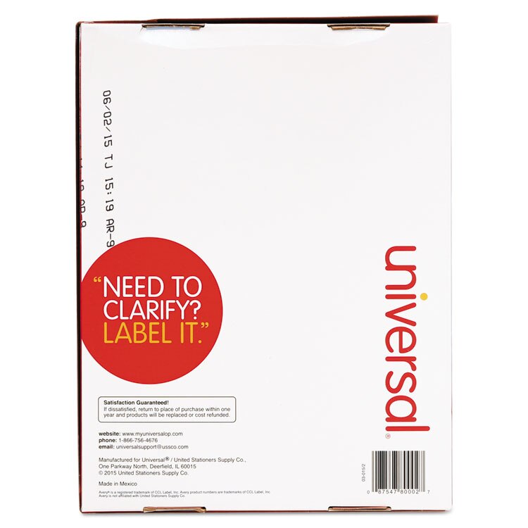Universal Products Address Label (UNV80002)